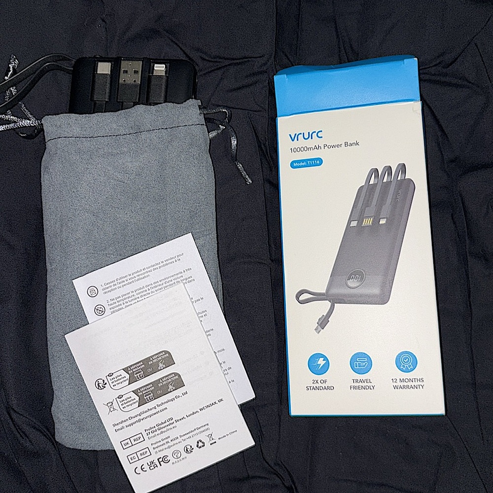 VRURC 10000mAh Power Bank